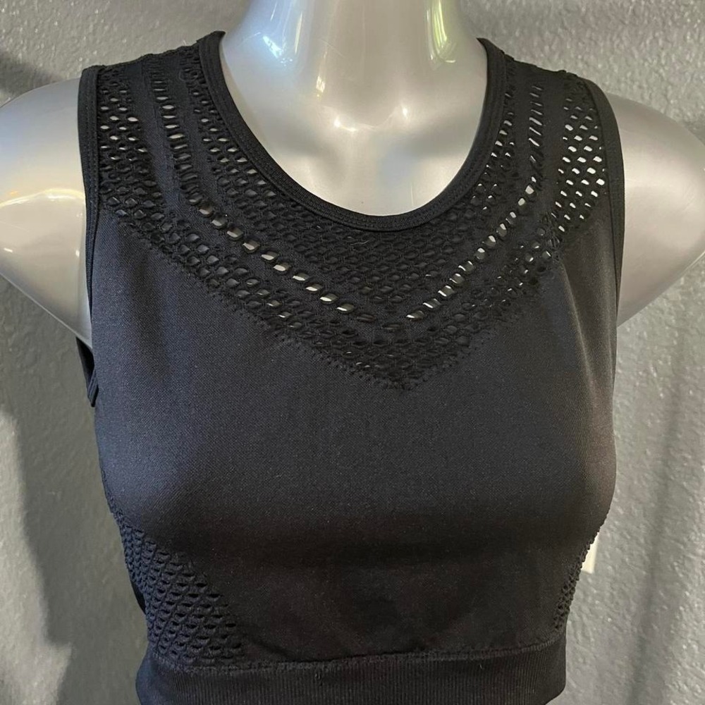 Cut Out Black Crop Top